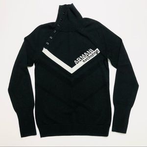 ARMANI EXCHANGE Black Knit Sweater • Medium